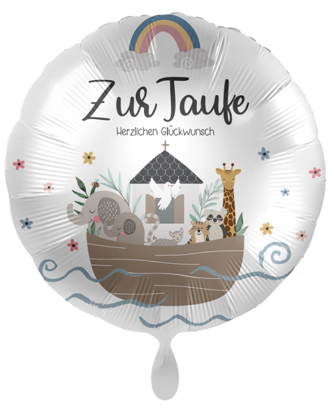 Folienballon - Zur Taufe, Arche Noah - ø 43cm